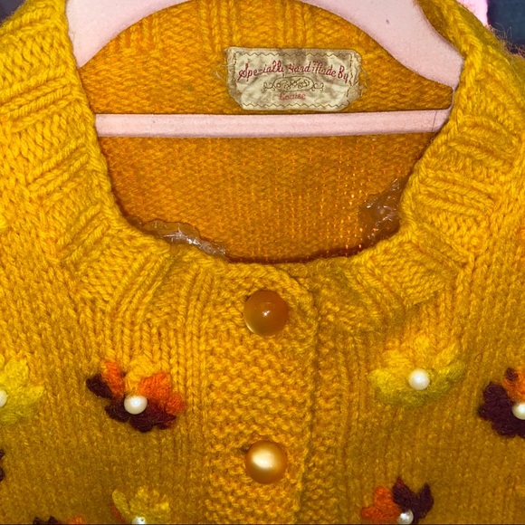 handmade wool cardigan - Picture 3 of 3